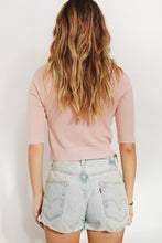 Load image into Gallery viewer, Elle Button Front Knit Top // Pink