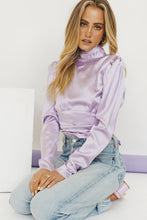 Load image into Gallery viewer, Miss Italiano Tie Back Top // Lilac