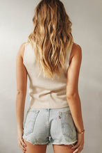 Load image into Gallery viewer, Lead To Believe Drawstring Knit Top // Natural