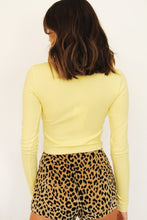 Load image into Gallery viewer, Starlight Lace Up Top // Yellow