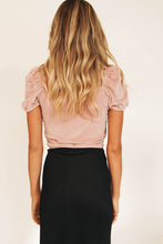Load image into Gallery viewer, Sun Soaked Velvet Top // Rose