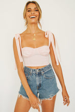 Load image into Gallery viewer, VG Italian Style Tie Top // Baby Pink