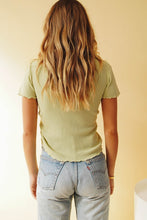 Load image into Gallery viewer, Best Intentions Drawstring Knit Top // Sage