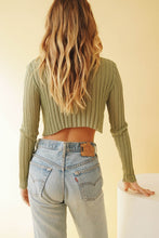 Load image into Gallery viewer, Fashion World Button Front Knit Top // Sage