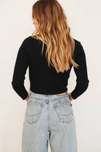 Load image into Gallery viewer, Party Party Knit Top // Black