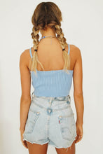 Load image into Gallery viewer, Feel Good Summer Knit Top // Sky