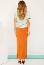 Load image into Gallery viewer, VG Check It Out Maxi Skirt // Tangerine