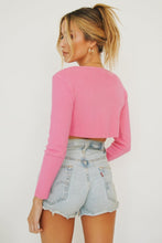 Load image into Gallery viewer, Sunday Social Knit Top // Hot Pink