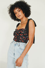 Load image into Gallery viewer, French Coastline Tie Top // Floral