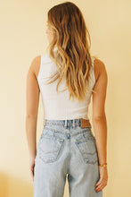 Load image into Gallery viewer, Short Film Ribbed Knit Top // White