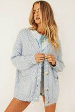 Load image into Gallery viewer, Vineyards Button Front Knit Cardigan // Sky