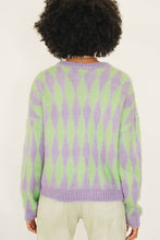 Load image into Gallery viewer, Retro Filter Button Front Knit Top // Check