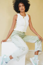 Load image into Gallery viewer, Summer Notes Ribbed Knit Top // White