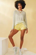 Load image into Gallery viewer, Step Up Stripe Knit Top // Sage