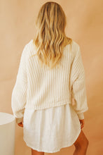 Load image into Gallery viewer, Morning Rain Button Front Knit Cardigan // Cream