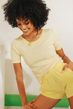 Load image into Gallery viewer, Cali Summer Knit Top // Yellow