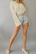 Load image into Gallery viewer, Sunday Mornings Button Front Knit Top // Natural