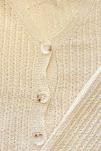 Load image into Gallery viewer, Sunday Mornings Button Front Knit Top // Natural