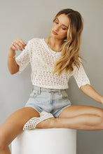 Load image into Gallery viewer, She's Like Art Knit Top // Cream