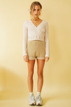 Load image into Gallery viewer, Wild West Ribbed Knit Top // Natural