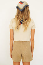 Load image into Gallery viewer, Amy Button Front Knit Top // Sand