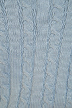 Load image into Gallery viewer, New Mantra Button Front Knit Top // Sky