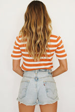 Load image into Gallery viewer, Best Of Solo Stripe Knit Top // Orange