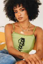 Load image into Gallery viewer, 90's Revival Ribbed Knit Cami // Sage