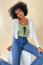 Load image into Gallery viewer, 90's Revival Ribbed Knit Cami // Sage