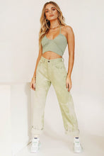 Load image into Gallery viewer, Hint Of The 90's Halter Top // Sage