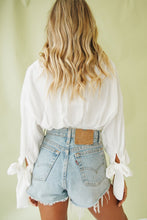 Load image into Gallery viewer, The Allure Button Up Top // White