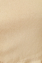 Load image into Gallery viewer, Vintage Lover Button Front Knit Top // Natural