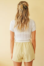 Load image into Gallery viewer, Embrace Culture Knit Top // White