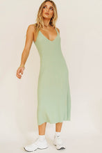 Load image into Gallery viewer, Sipping Cocktails Knit Midi Dress // Sage