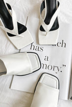 Load image into Gallery viewer, Been To Paris Mules // White