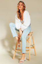 Load image into Gallery viewer, VG French Twist Linen Top // White