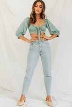 Load image into Gallery viewer, VG Introducing Paris Tie Front Top // Sage