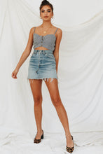 Load image into Gallery viewer, VG Cool Brit Check Crop // Black