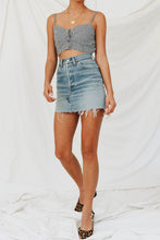 Load image into Gallery viewer, VG Cool Brit Check Crop // Black