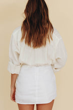 Load image into Gallery viewer, VG Fair Game Mini Skirt // White