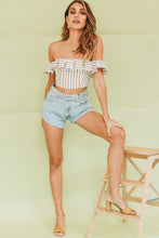 Load image into Gallery viewer, Summer Rebels Off-Shoulder Frill Top