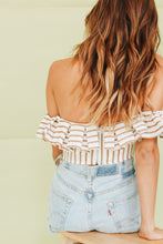 Load image into Gallery viewer, Summer Rebels Off-Shoulder Frill Top