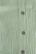 Load image into Gallery viewer, Walk This Way Button Front Knit Top // Mint