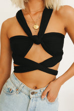 Load image into Gallery viewer, VG Soul Mates Wrap Top // Black