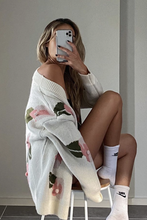 Load image into Gallery viewer, Paris Streets Knit Cardigan // Floral