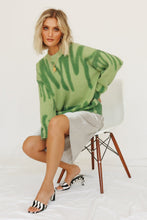 Load image into Gallery viewer, Along The Sidewalk Knit // Green