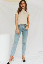 Load image into Gallery viewer, A Band Member Ribbed Top // Natural