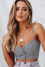 Load image into Gallery viewer, VG Cool Brit Check Crop // Black