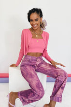 Load image into Gallery viewer, New York Girl Ribbed Knit Set // Hot Pink