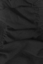 Load image into Gallery viewer, VG Italian Language Tie Front Crop // Black